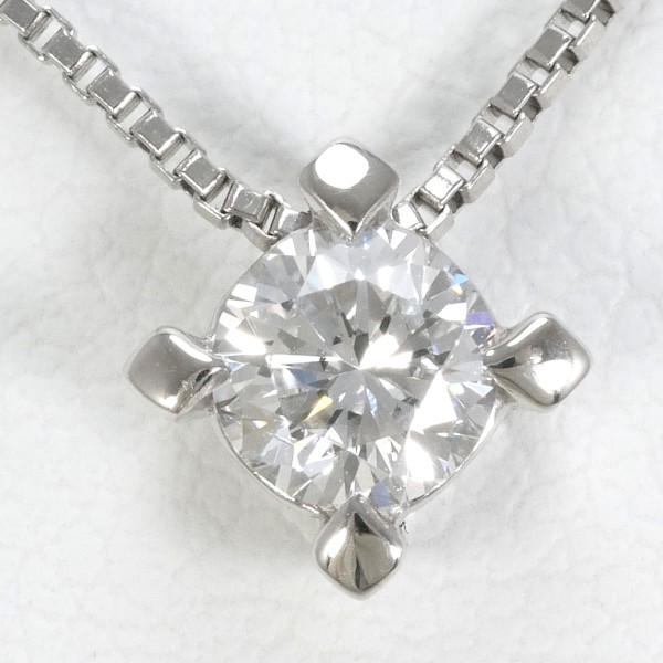 PT900 プラチナ PT850 ネックレス ダイヤ 0.324 SI2 鑑定書 ジュエリー 中古