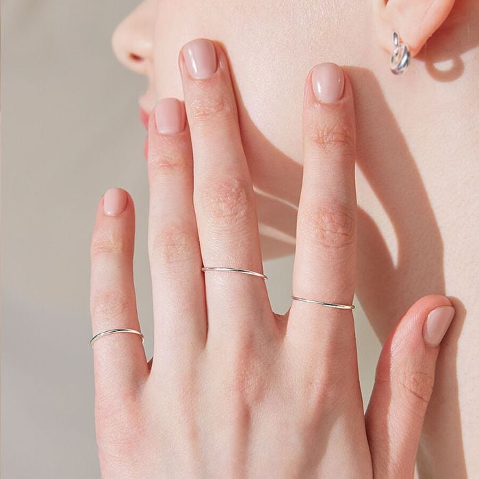 slim layered 3set ring 2色 おしゃれ 韓国芸能人着用 韓国ファッション