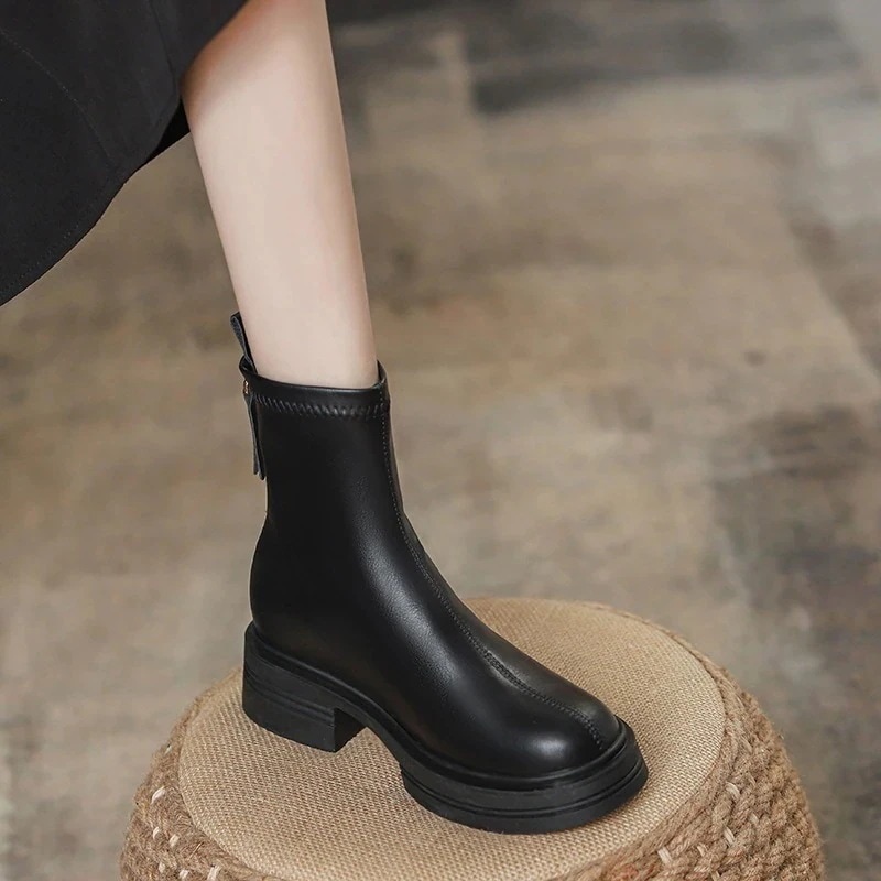 2024人気新作 ロングブーツ ショットブーツ 秋冬 裹起毛 ウォーム おしゃれ 快適 軽量 靴子 フラットシューズ