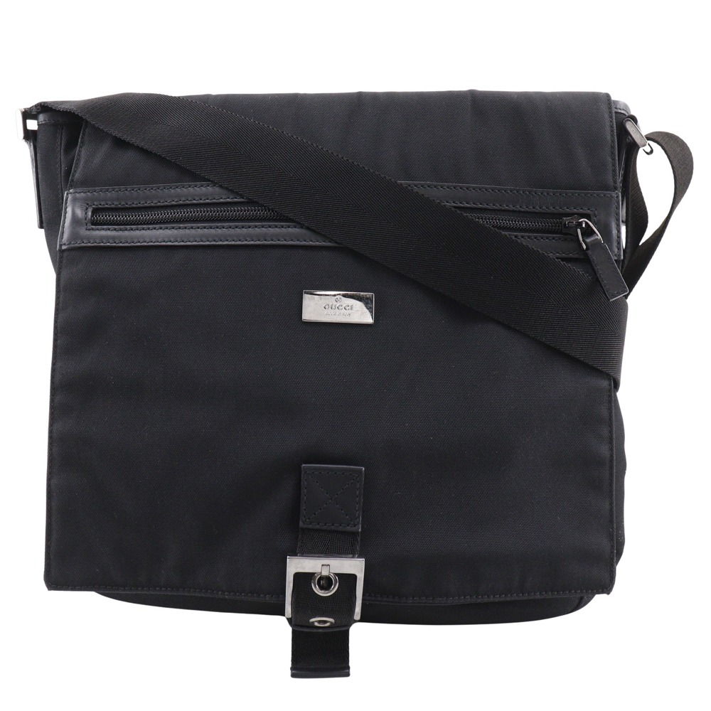 141194 ショルダーバッグ ナイロンキャンバス 黒 ユニセックス 中古品