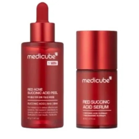 レッドアクネシリーズ／レッドアクネピーリングセラム／レッドアクネセラム／ニキビ肌／美容液／ピーリング／無水コハク酸