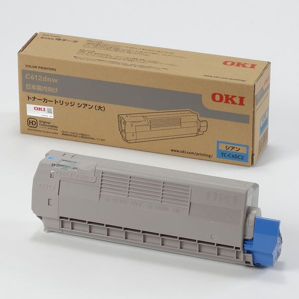 OKIデータ トナーカートリッジ（大） シアン （C612dnw） TC-C4DC2