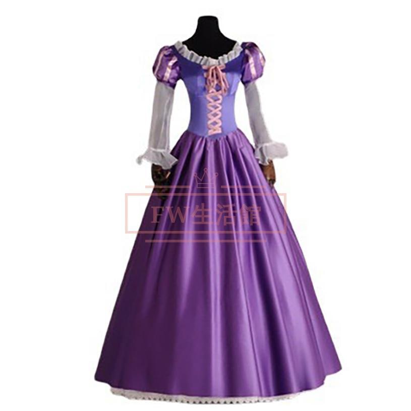塔の上のラプンツェル 風 ラプンツェル コスプレ 衣装 コスチューム ハロウィン 大人 プリンセス ドレス