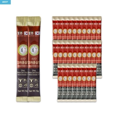 高麗紅参精 6年根 エブリデー100 紅参スティック 15g x 100包 バルク包装