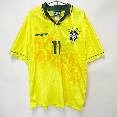 【★ロマーリオ】 サッカー 94 ブラジル代表 ユニフォーム 11番 XL 希少 ☆ロマーリオ】 サッカー 94 ブラジル代表 ユニフォーム 11番 XL 希少