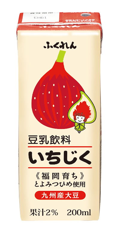 他サイト： ふくれん 豆乳飲料 いちじく パック 200ml 1ケース (24本)の商品画像