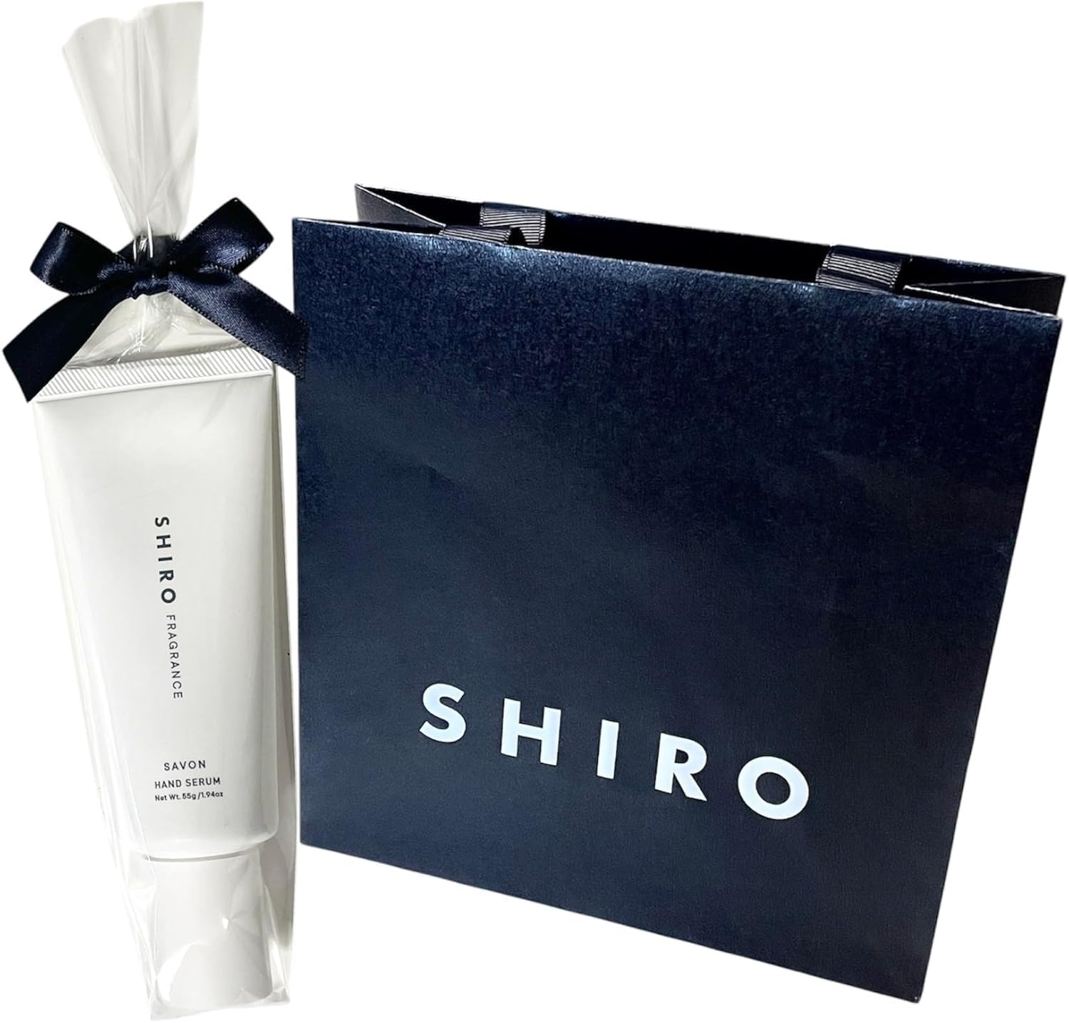 【無料ラッピング済 ショッパー付】シロ ハンドクリーム サボン ホワイトリリー ホワイトティー ハンド美容液 (55g, ホワイトティー)