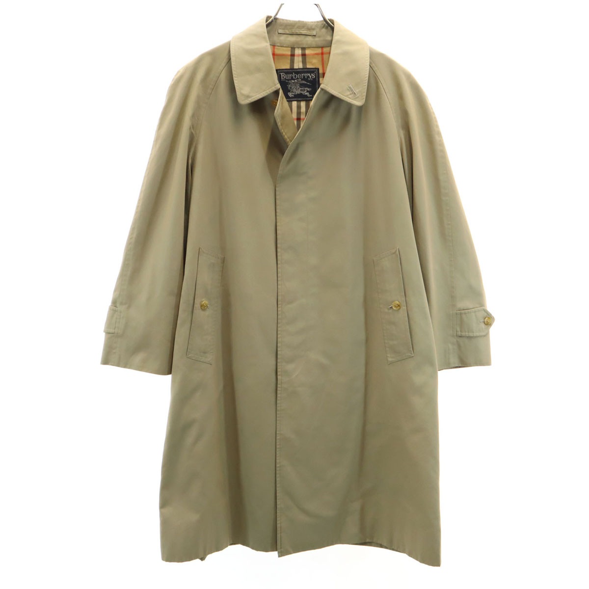 Burberrys バーバリーズ 90s オールド ステンカラーコート 88-160 アッシュベージュ メンズ 古着