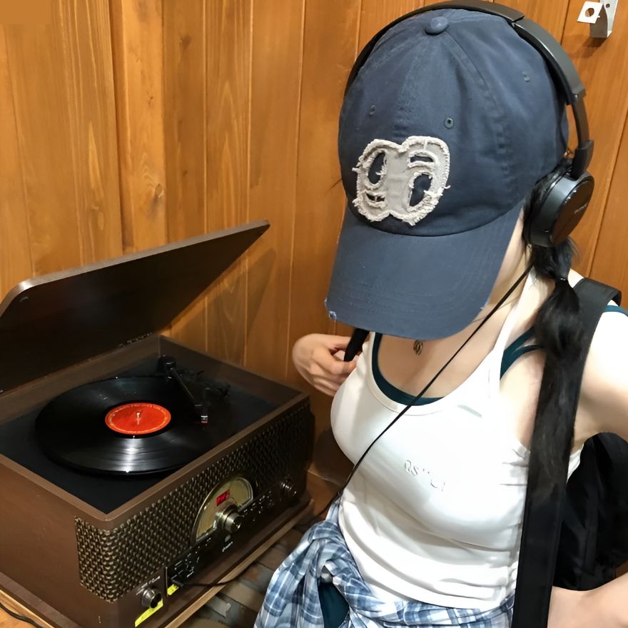 [韓国ファッション]パッチ ボールキャップ(5色) メンズも着用可能なヴィンテージボールキャップ