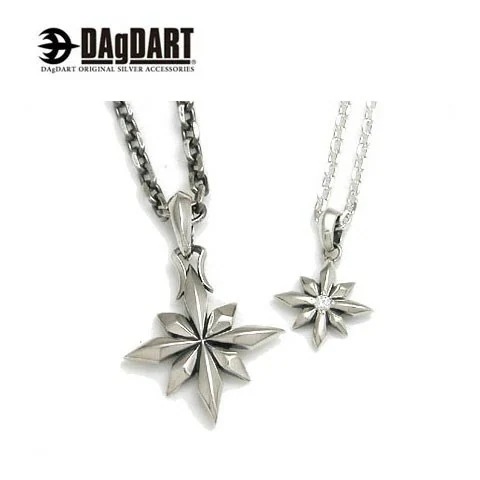 ダグダート DAgDART 誕生石交換OK！星型ペアペンダント ペアネックレス シルバー DT-32