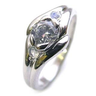 ( 婚約指輪 ) ダイヤモンド エンゲージリング( 6月誕生石 ) ムーンストーン楽ギフ_包装