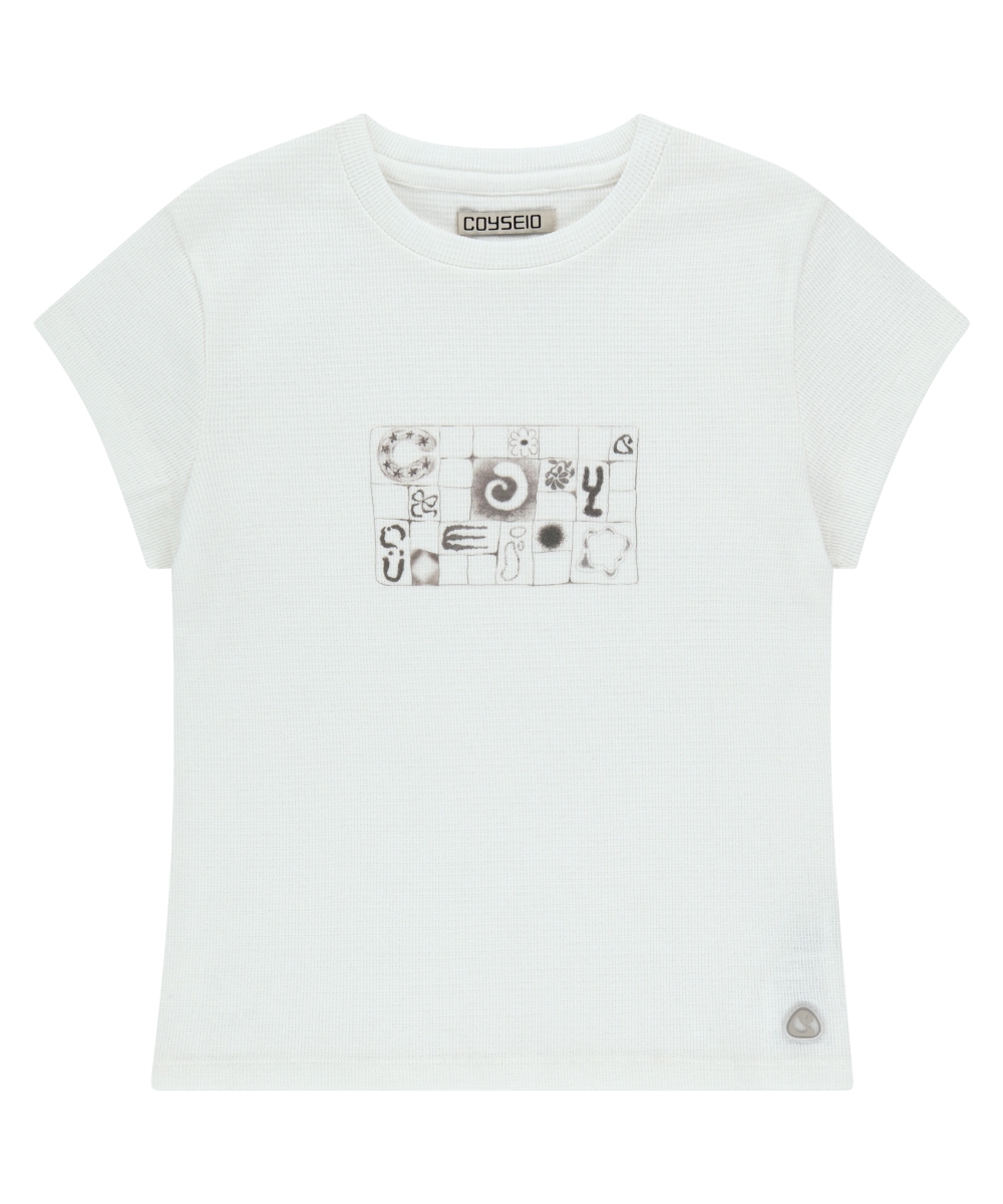 【COYSEIO】 COY WAFFLE T-SHIRT : IVORY 7,216円