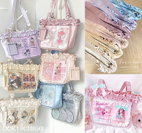 【数量限定】痛バッグ 痛バ 肩掛け ショルダー トート 手提げ 地雷系 量産型 フリル 姫系