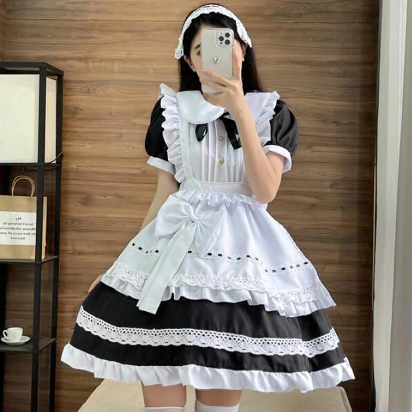 メイドコスチューム メイドコスプレ 可愛いメイド服 ショート丈 ワンピース 半袖メイド服 ハロウィン衣装 大人コスチューム エプロン ウェイトレスコスプレ メイド喫茶 エレガント 優雅 萌え 舞台衣装