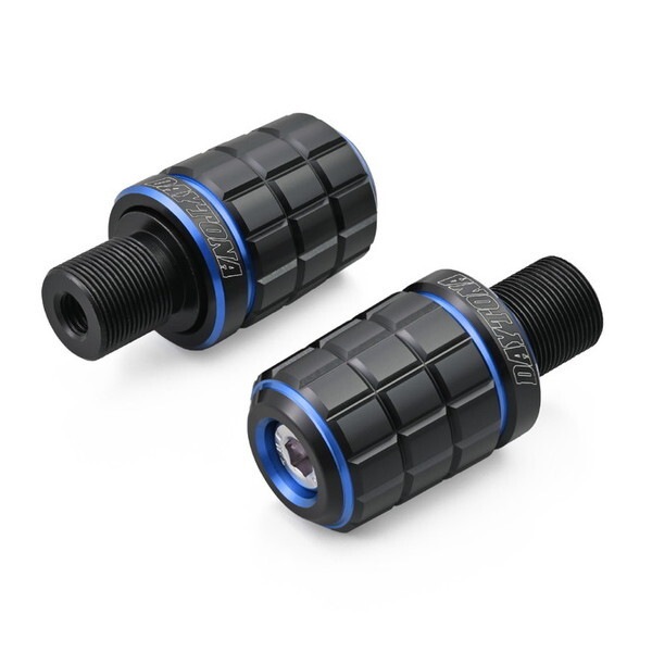 D42587 PREMIUM ZONE バーエンド カワサキ(M17)用 BRICK ブルー