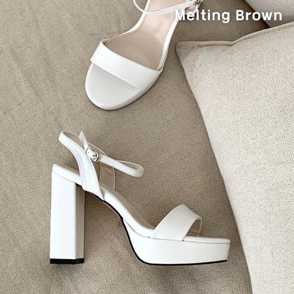 女性 カジュアル ストラップ ハイヒール 3color