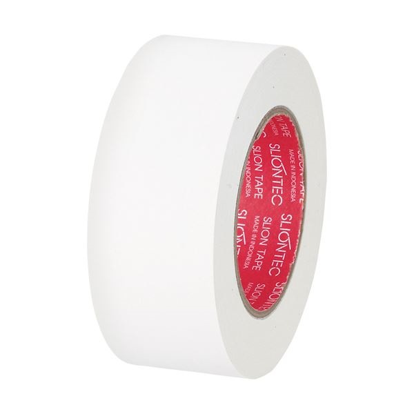 （まとめ） スリオンテック 布粘着テープ マットクロス 50mm25m 白 334542シロ 1巻 10セット