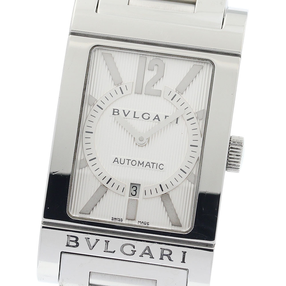 ブルガリ BVLGARI RT45S レッタンゴロ デイト 自動巻き メンズ _942378【中古】