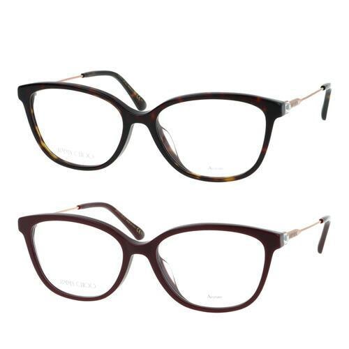 メガネ JC325/F col.LHF/086 53mm スクエア スワロフスキークリスタル 2color