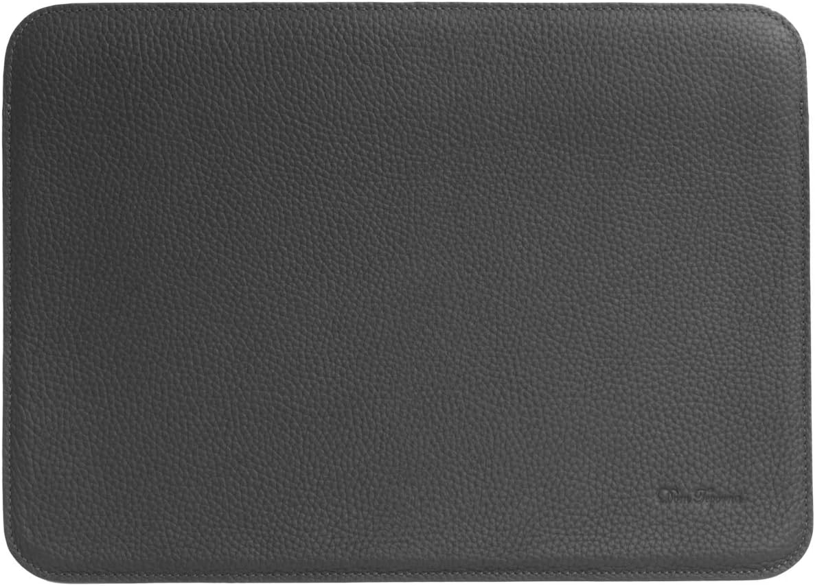 Dom Teporna MacBook Pro対応 13inch ケース ノートパソコン ケース 13インチ マックブックプロ対応 ラップトップ PCケース カバー スリーブ レザー 牛革 ブラック