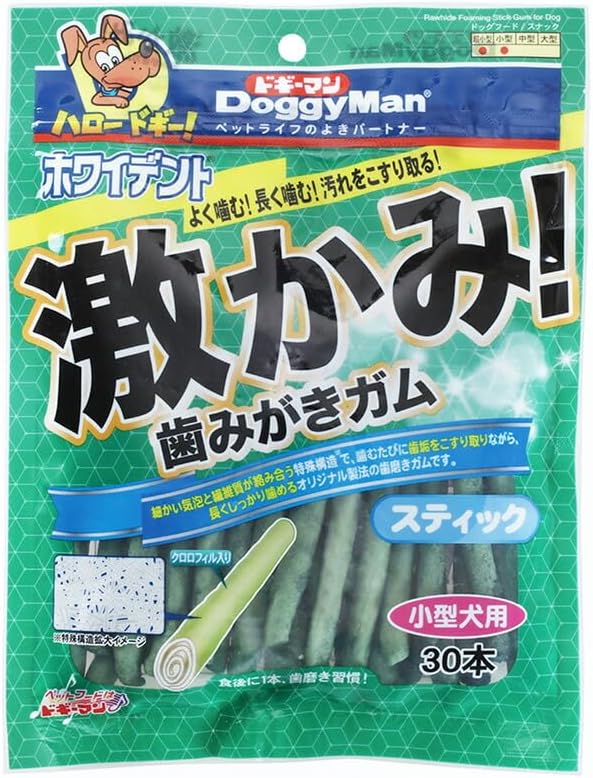 （まとめ買い）ドギーマン 激かみ！歯みがきガム スティック小型犬用 30本 犬用おやつ 【×6】