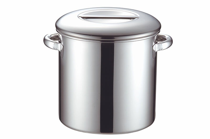 本間製作所 仔犬印 18-8内蓋式キッチンポット 22cm（8.3L） 手付