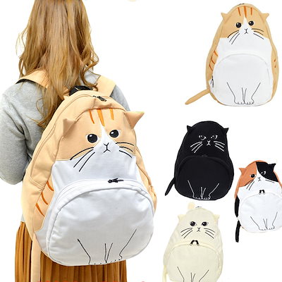 Qoo10] 猫 リュック ターンオーバー リュック : バッグ・雑貨