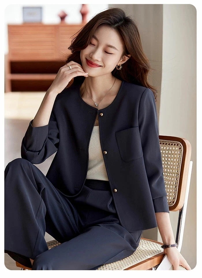 スーツパンツスーツオフィス 着痩せ ノーカラー ワイドパンツ ママ 卒業式 通勤 卒園式 セレモニー ビジネ フォーマル スーツ ジャケット パンツスーツ レディース スーツ 入園式 ビジネススーツ