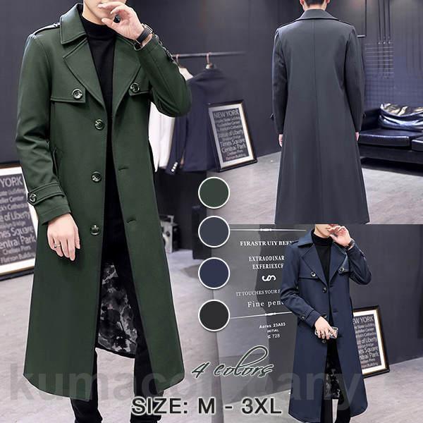 特別仕様チェスターコート トレンチコートでファッション メンズ コート トップス ジャケット アウター 紳士 ロング丈 ストリート カジュアル ゆったり バレンタイン 誕生