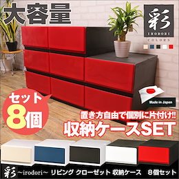 ★SUPERSALE限定!2000円カートクーポン使用で熱烈特価32%OFF8699円‼★共同購入特価16%OFF!☆新登場☆\送料無料/ ワンランク上のデザインと機能 日本製 完成品 リビング クローゼット 収納ケース 8個セット 彩-irodori-8 衣類ケース 引出し 押入れ クローゼット 収納ケース 収納ボックス ※タイトル表示が現在価格と異なる場合がございます