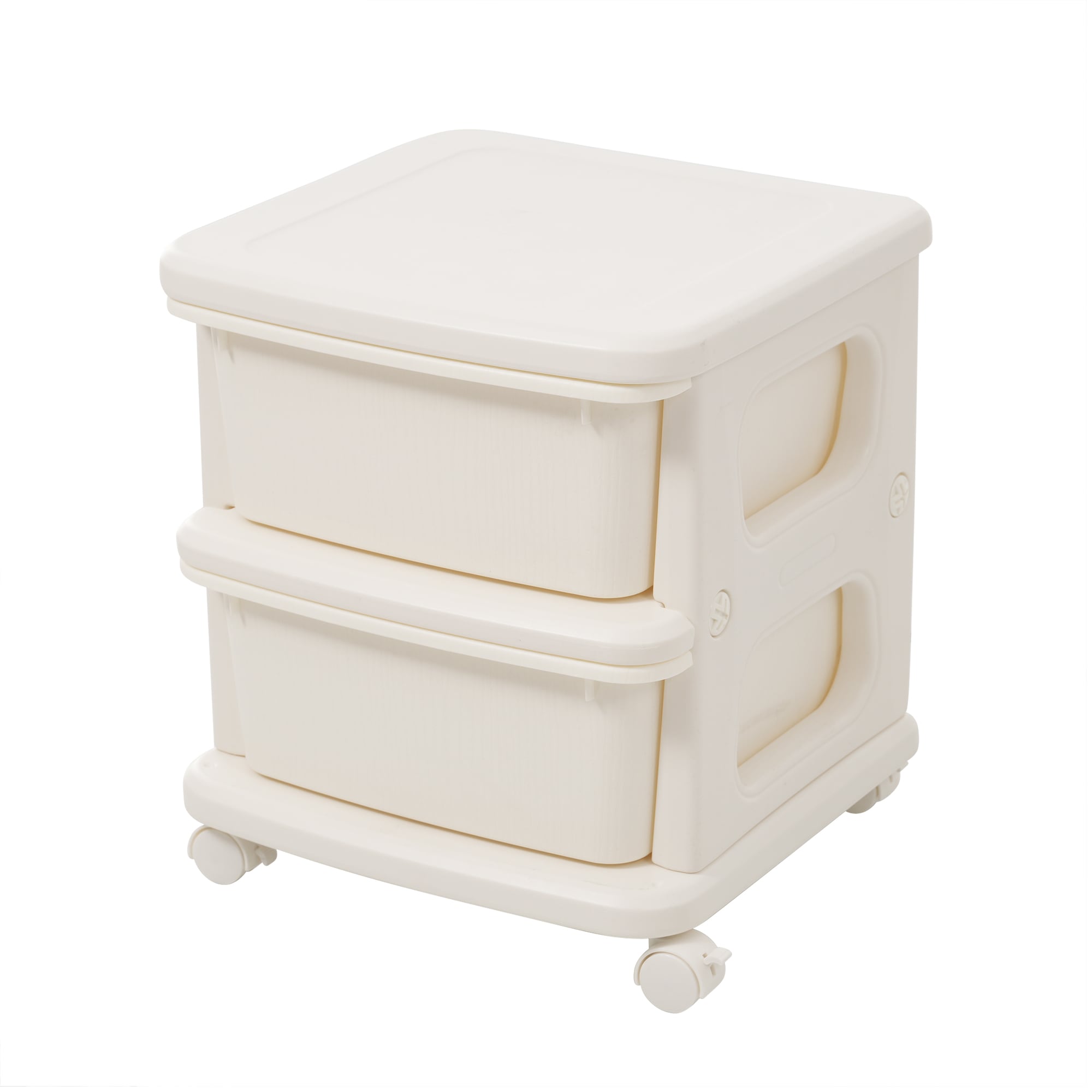 【ホワイト・3段】ナイトテーブル 収納ワゴン 収納 ラック サイドワゴン ドレッサー ストッカー インテリア