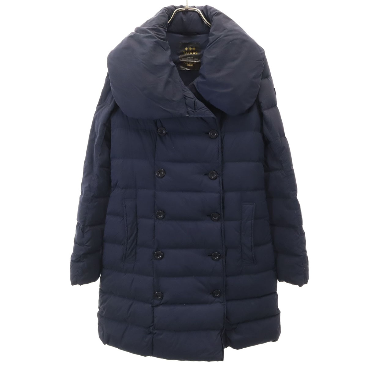 ポーランド製 アゴーニャ ダウンコート 2 ネイビー AGOGNA レディース 古着