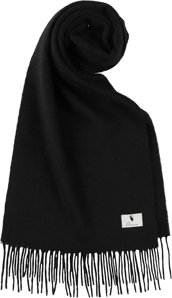 エレンシア カシミヤ １００％ マフラー レディース メンズ 無地 全９色( ブラック) 5,824円