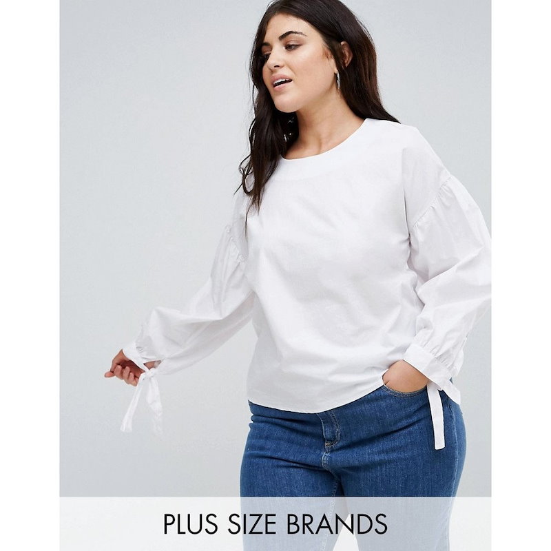 アリス アンド ユー レディース トップス ブラウス・シャツ【Alice & You Smock Blouse With Ruffle Tie Cuffs】White アリス アンド ユー レディース トップス ブラウス・シャツ【Alice & You Smock Blouse With Ruffle Tie Cuffs】White