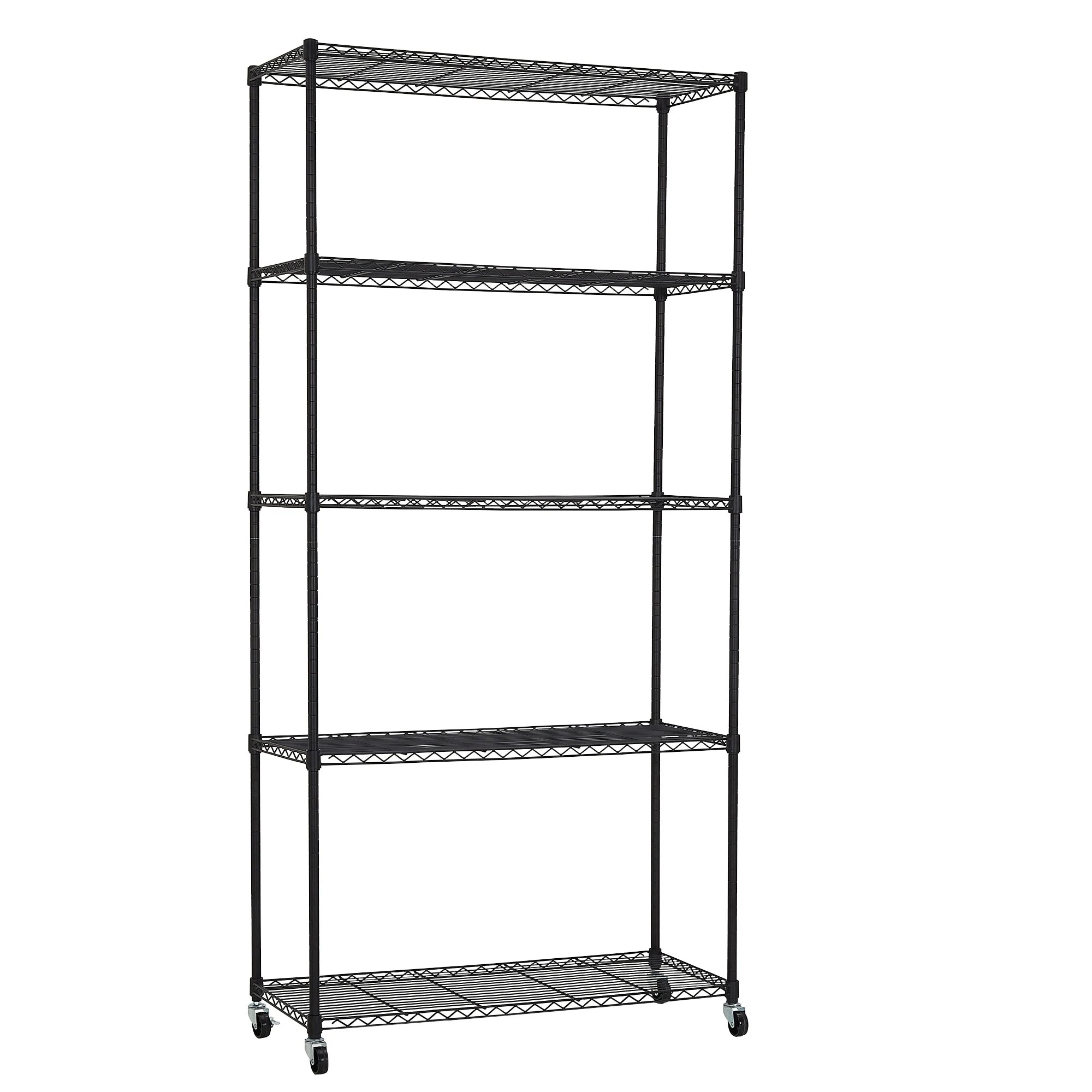 スチールラック 収納棚 ラック 3/4/5段 各棚板耐荷重50KG キャスター付き 棚 メタルラック キッチンラック 防錆加工 業務用 リビング/玄関/キッチン シェルフ 6,789円