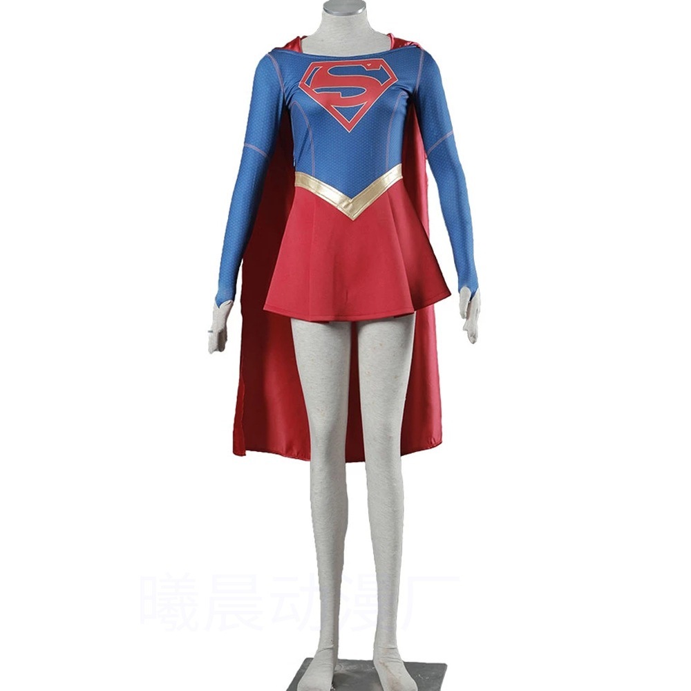 映画スーパーガール スーパーガール コスプレ衣装 ケープドレス
