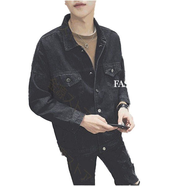 デニムジャケット メンズ パーカー デニムシャツ 長袖 ショート丈 春秋 ヴィンテージ