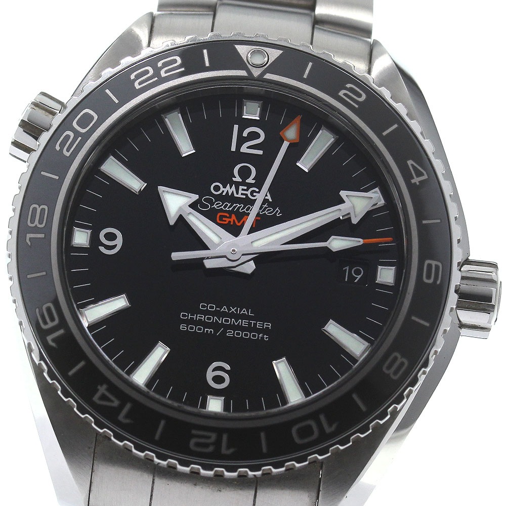 オメガ OMEGA 232.30.44.22.01.001 シーマスター600 プラネットオーシャン GMT 自動巻き メンズ 良品 箱保証書付き_829114【中古】