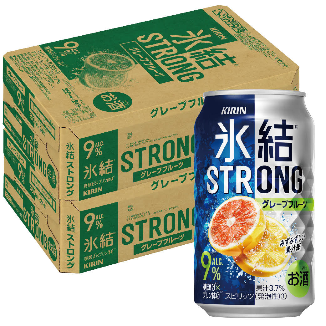 【送料無料】キリン 氷結ストロング グレープフルーツ GF 350ml2ケース/48本【北海道沖縄県東北四国九州地方は必ず送料が掛かります】