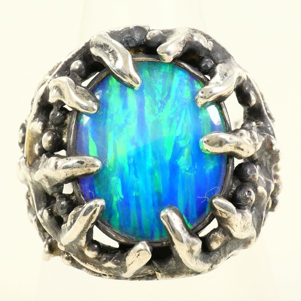 シルバー リング 指輪 15号 人工石 総重量約13.6g ジュエリー 中古 10,264円