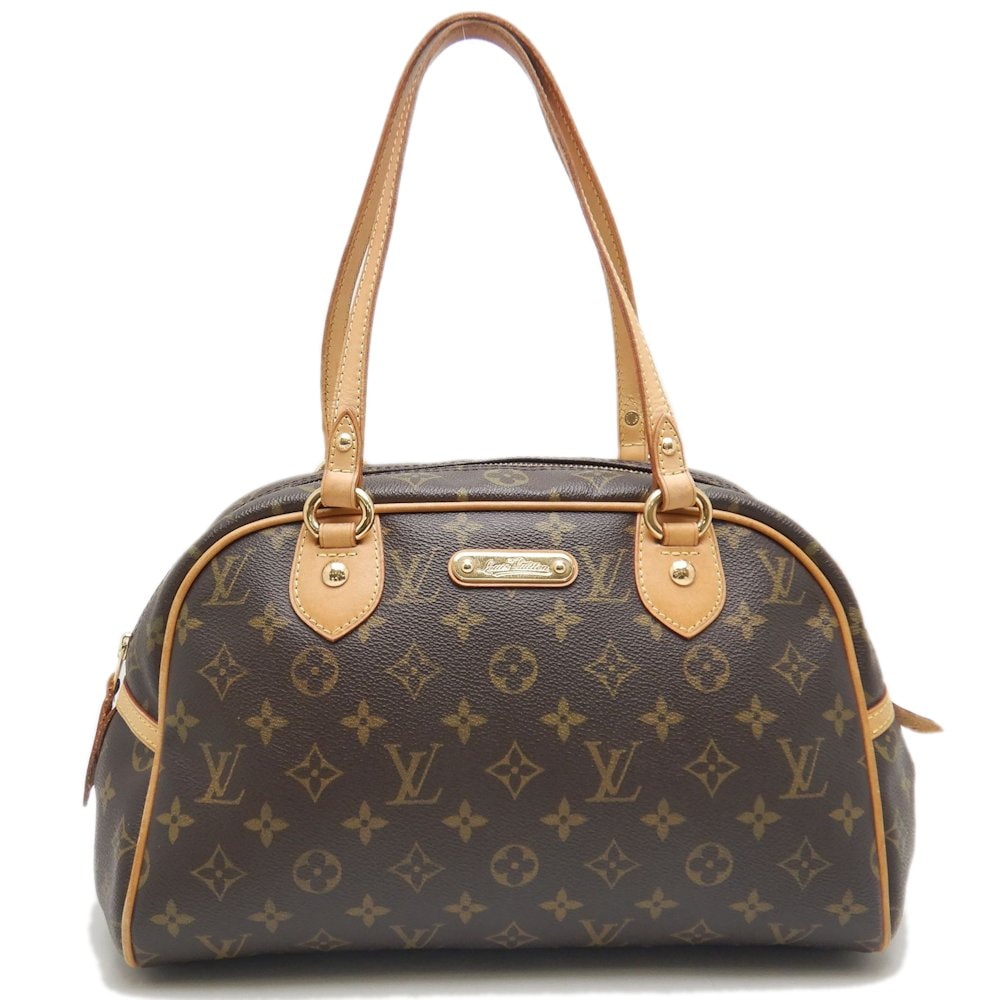 モノグラム モントルグイユPM M95565 ハンドバッグ ブラウン/252616【中古】