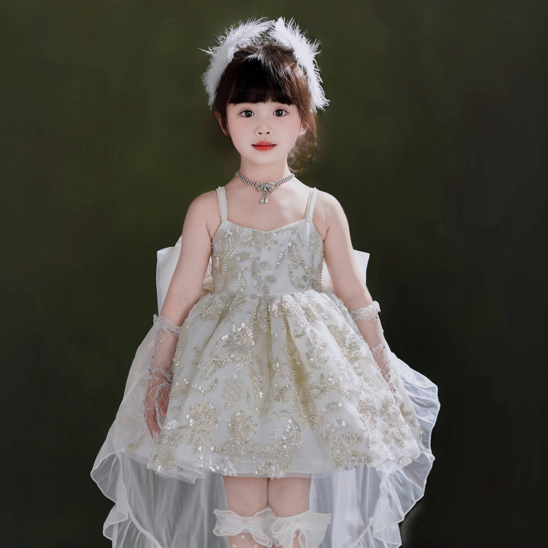 プリンセスドレス女の子のドレス子供のロリータチュチュドレス誕生日のドレス