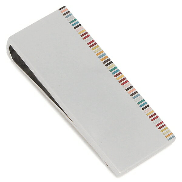 マネークリップ マルチカラー シルバー メンズ PAUL SMITH M1AMONE ADEDGE 97