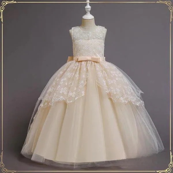 【急速出荷!】rimepic急速出荷子どもドレス フォーマルピアノ発表会ドレス 子供ドレスロング 女の子ワンピース フォーマルワンピース 二次会 花嫁 結婚式 七五三