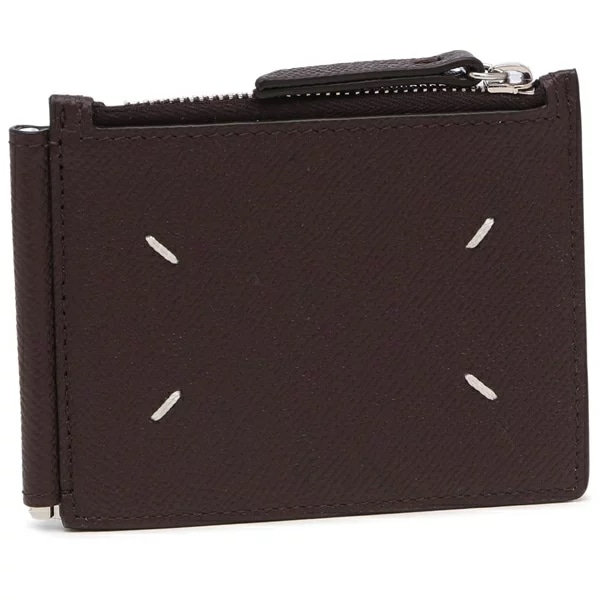 小銭入れ コインケース 二つ折り財布 4ステッチ ワインレッド メンズ SA1UI0018 P4745 T2358