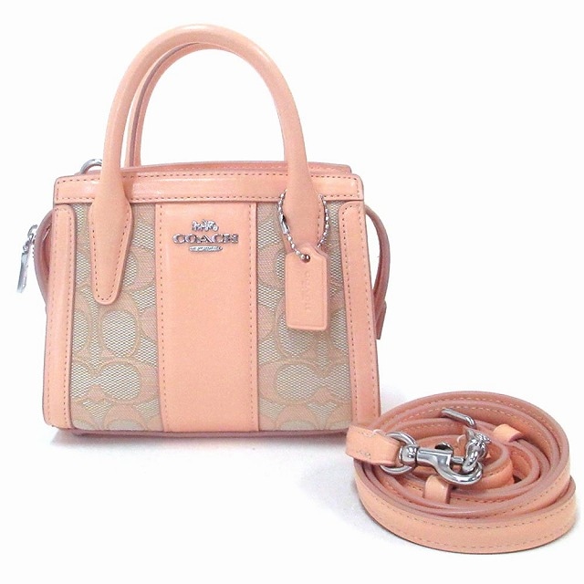 コーチ バッグ COACH アウトレット シグネチャー アンドレア ミニ キャリーオール ショルダーバッグ CT756 SVS9W