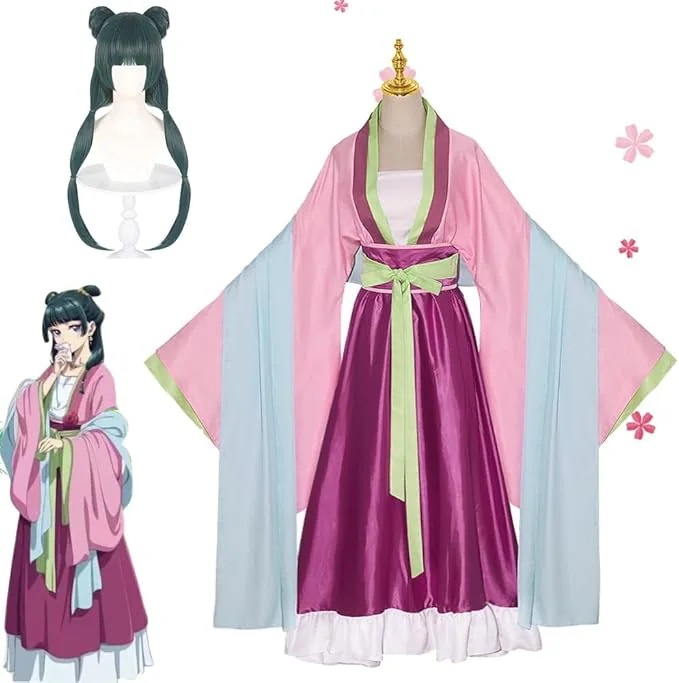 薬屋のひとりごと コスプレ衣装 猫猫 マオマオ ウィッグ コスプレ 侍女服 唐装 漢服 古代宮廷風 コスチューム コスプレ衣装