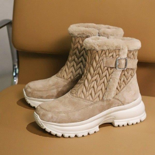 女性用パッド入り防寒ブーツ 4.5cm LCWA73U54C_OD