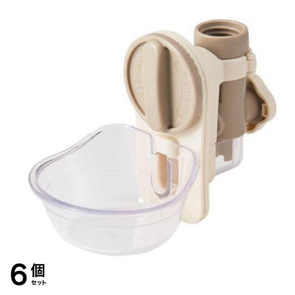 自動給水器 ラクリア Sサイズ 犬猫用 1組入 (アイボリー) 6個セット