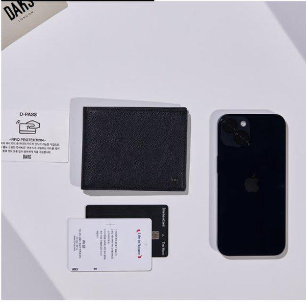D-PASS ネイビー スリム二つ折り財布 DBWA5F720N2